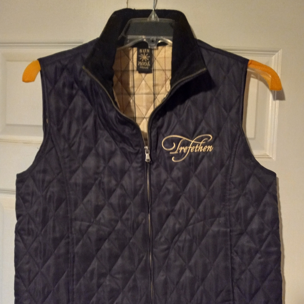 Quilted vest from Trefethen Vineyards.
